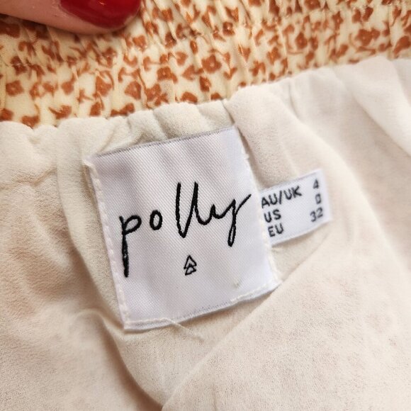 Princess Polly Tiered Ruffle Skirt Ditsy Floral Mini Cottagecore Women's 0 - Picture 4 of 4